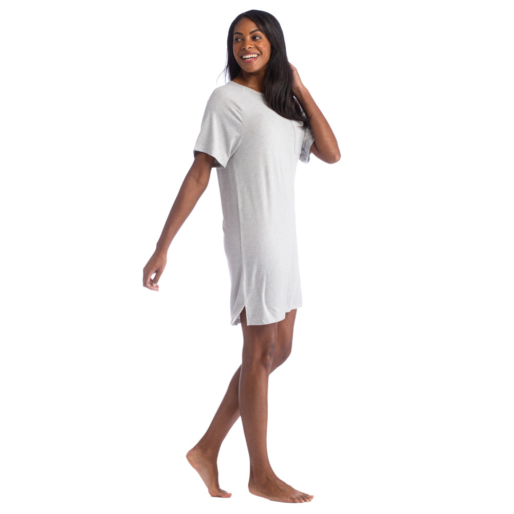 Dream Jersey Raglan Sleep Shirt Heather Grey