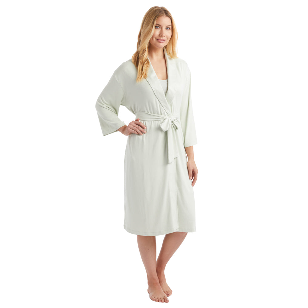 Dream Shawl Collar Robe Sage