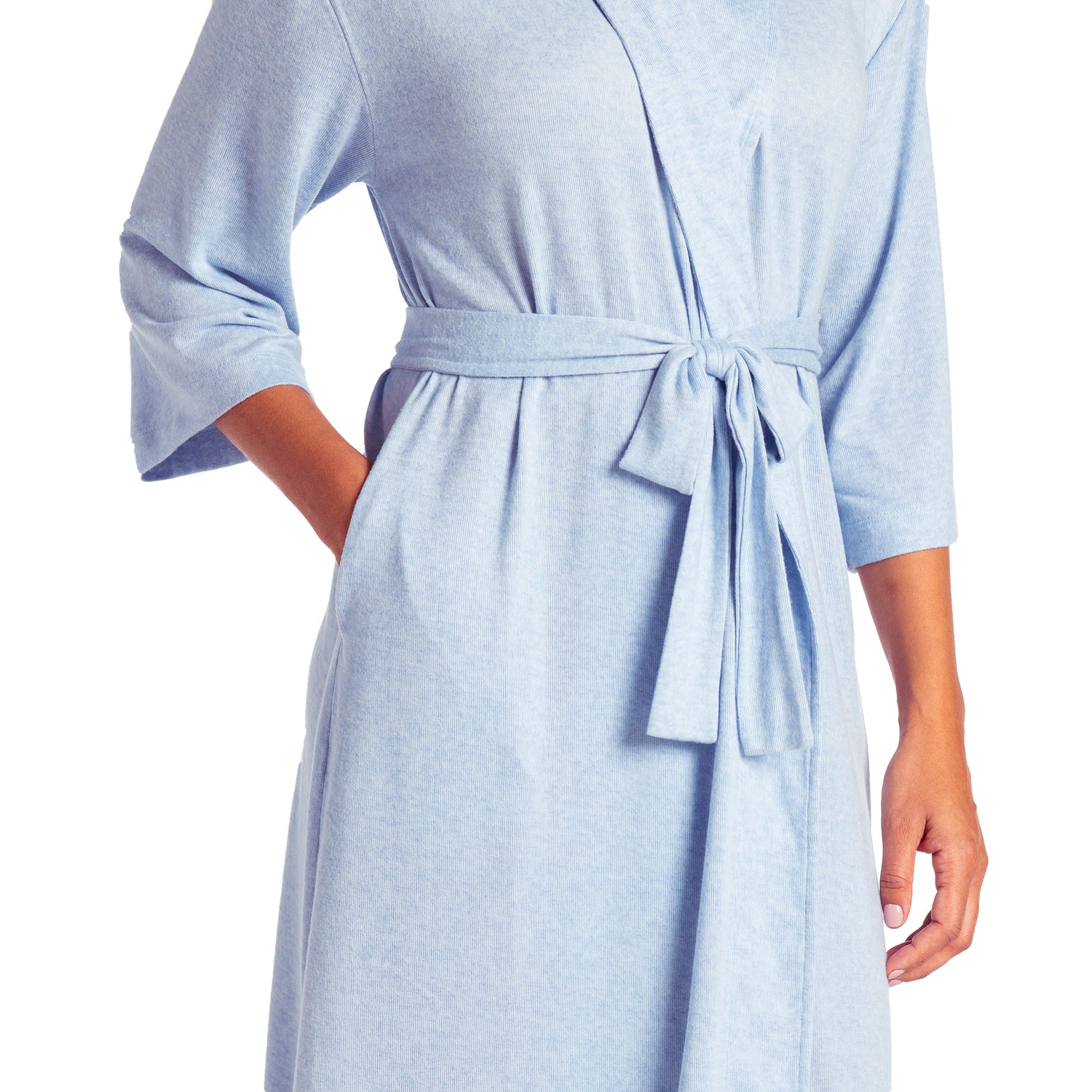 Dream Shawl Collar Robe Sky Blue