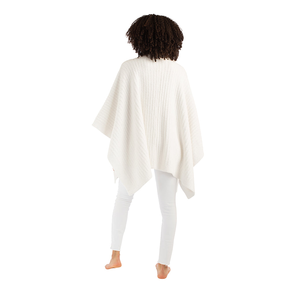 Solid Rib Marshmallow Shawl Cloud