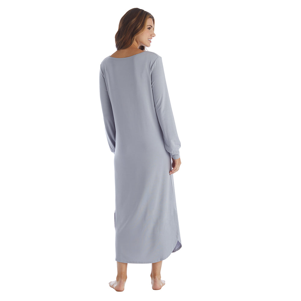 Jess - Long Sleeve Nightgown Grey