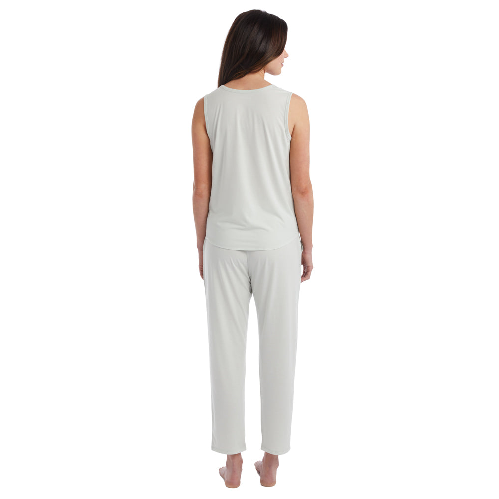 Boyfriend - Pocket Muscle Tank with Flood Pant PJ Set Sage