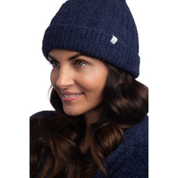 Chunky Rib Marshmallow Beanie Chunky Rib Marshmallow Beanie in Navy