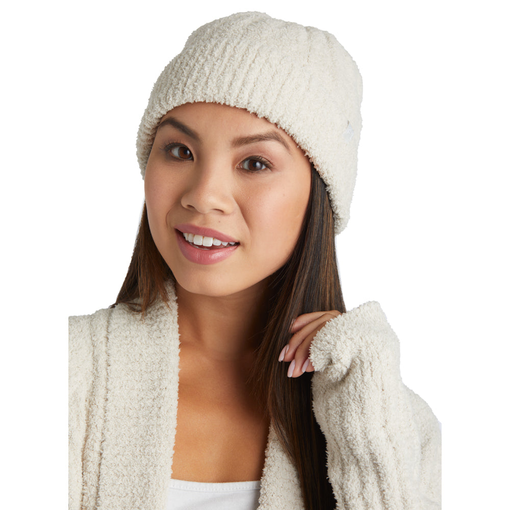 Chunky Rib Marshmallow Beanie Stone