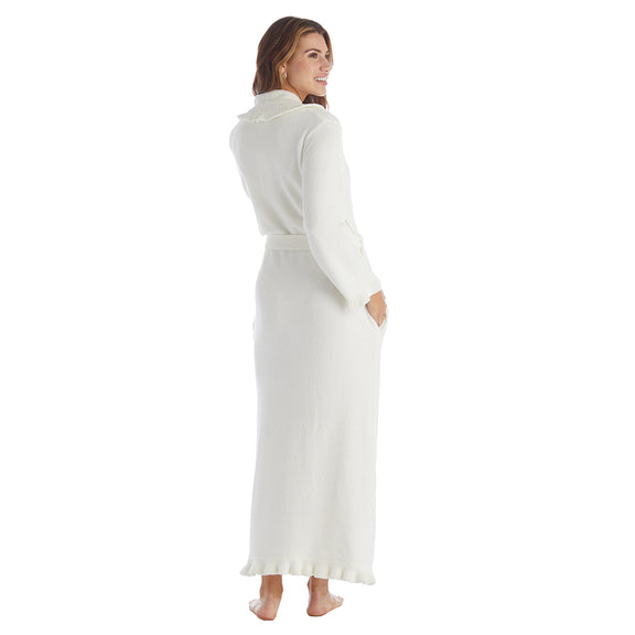 Ruffle Chenille Robe - Cloud main image 0