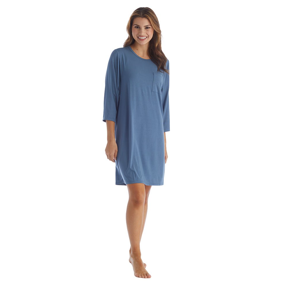 Cam - 36" 3/4 Sleeve Pocket Sleep Shirt Spring Lake
