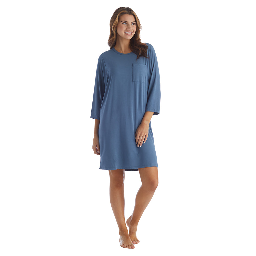 Cam - 36" 3/4 Sleeve Pocket Sleep Shirt Spring Lake