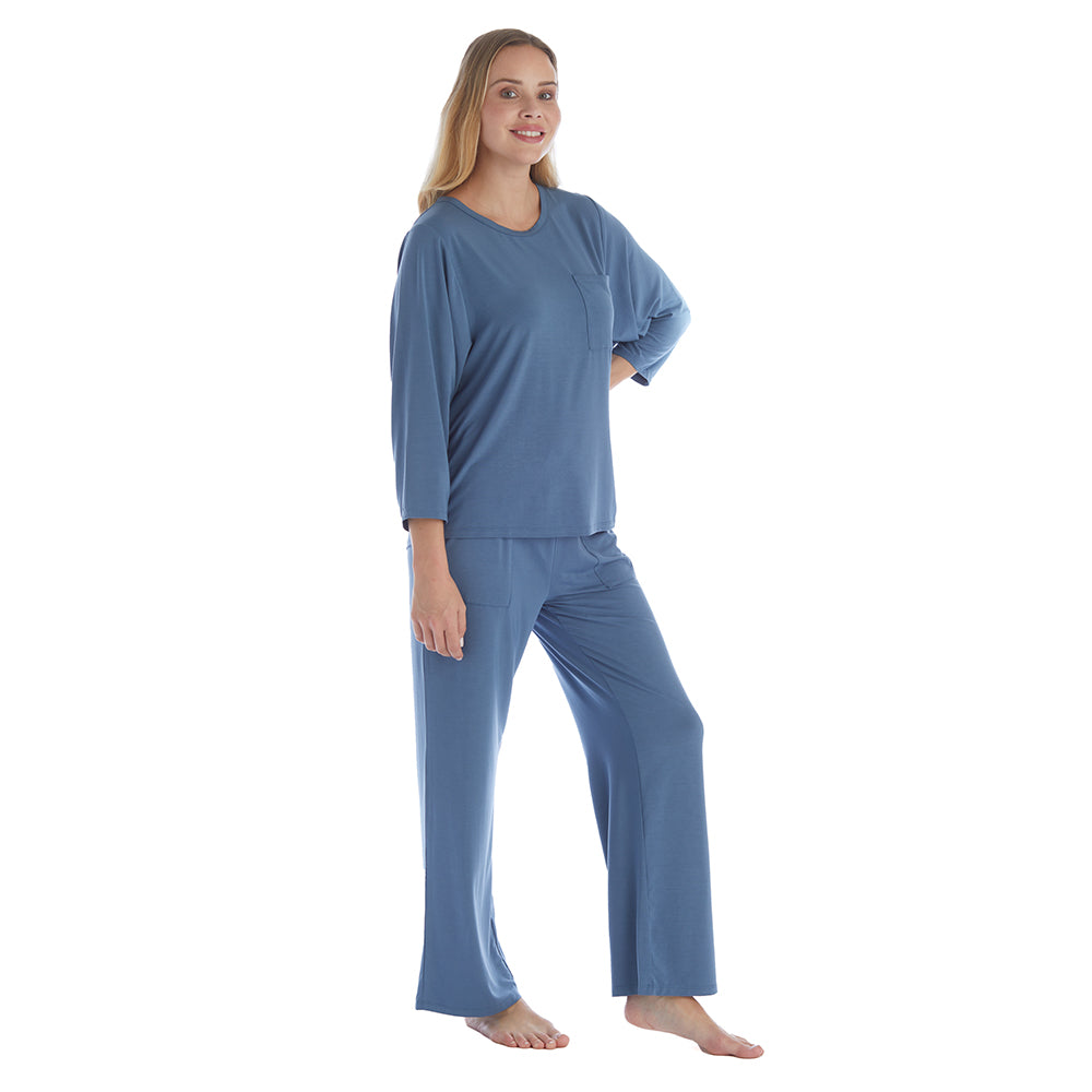 Cam - 3/4 Sleeve Pocket PJ Set Spring Lake