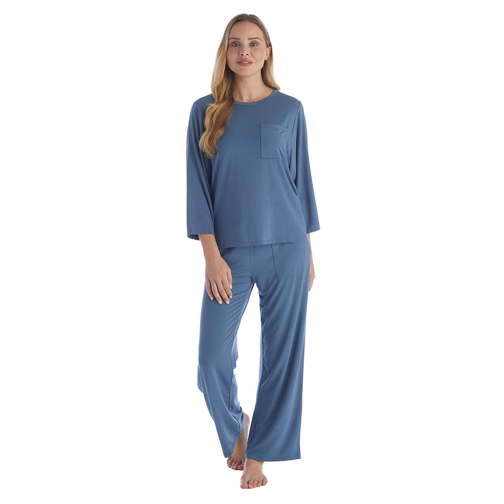 Cam - 3/4 Sleeve Pocket PJ Set Spring Lake