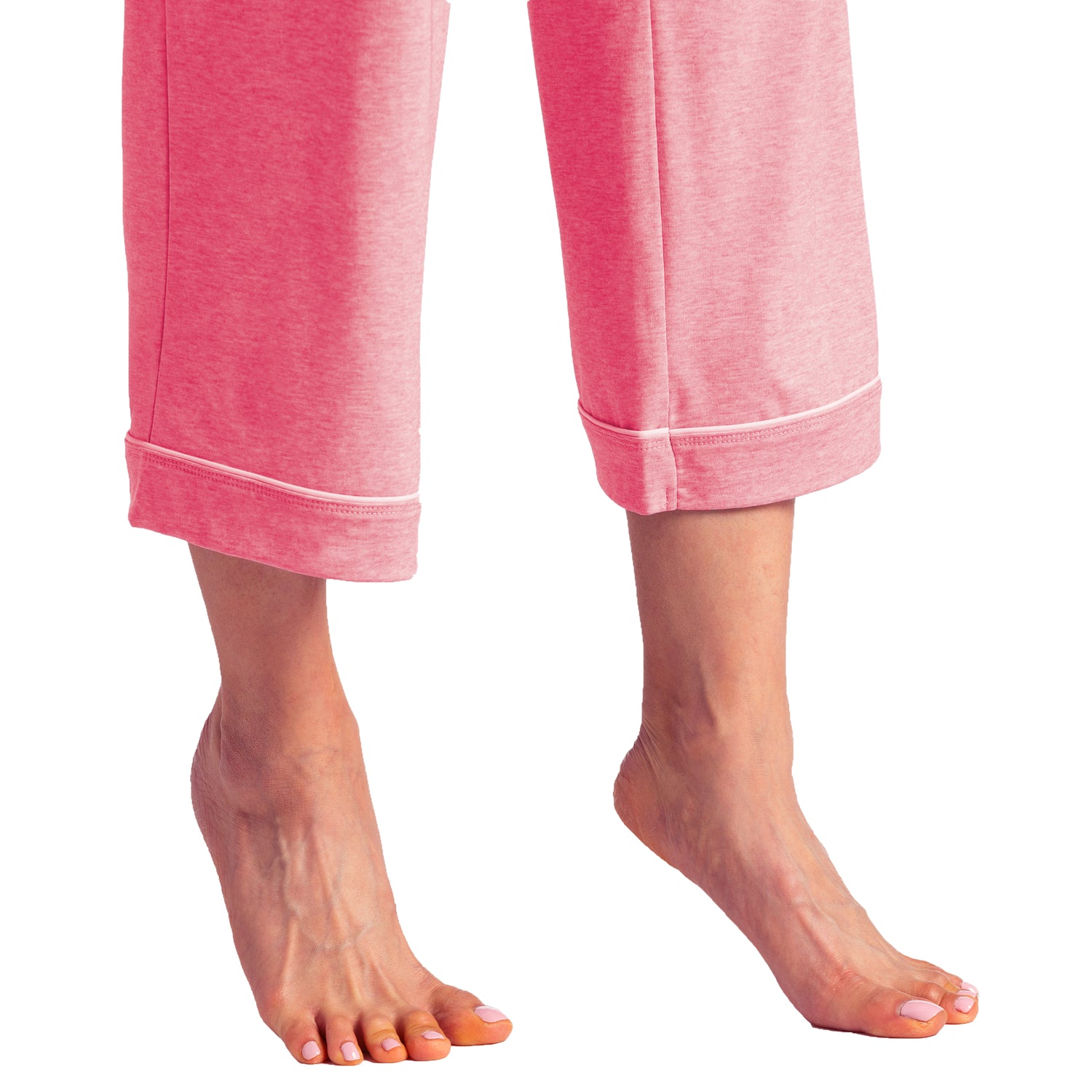 Piper - Cap Sleeve Capri-Length PJ Set with Contrast Piping Strawberry