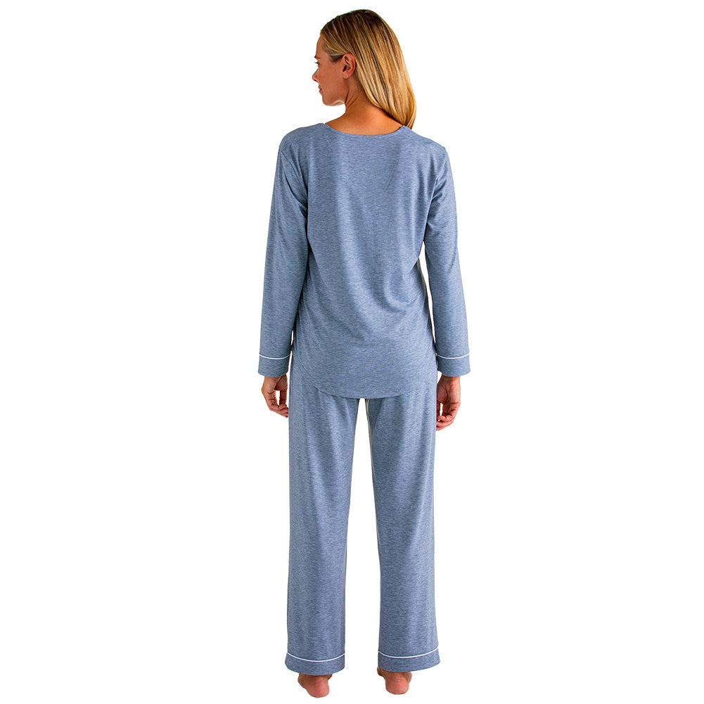 Piper - Long Sleeve Ankle PJ Set Gray