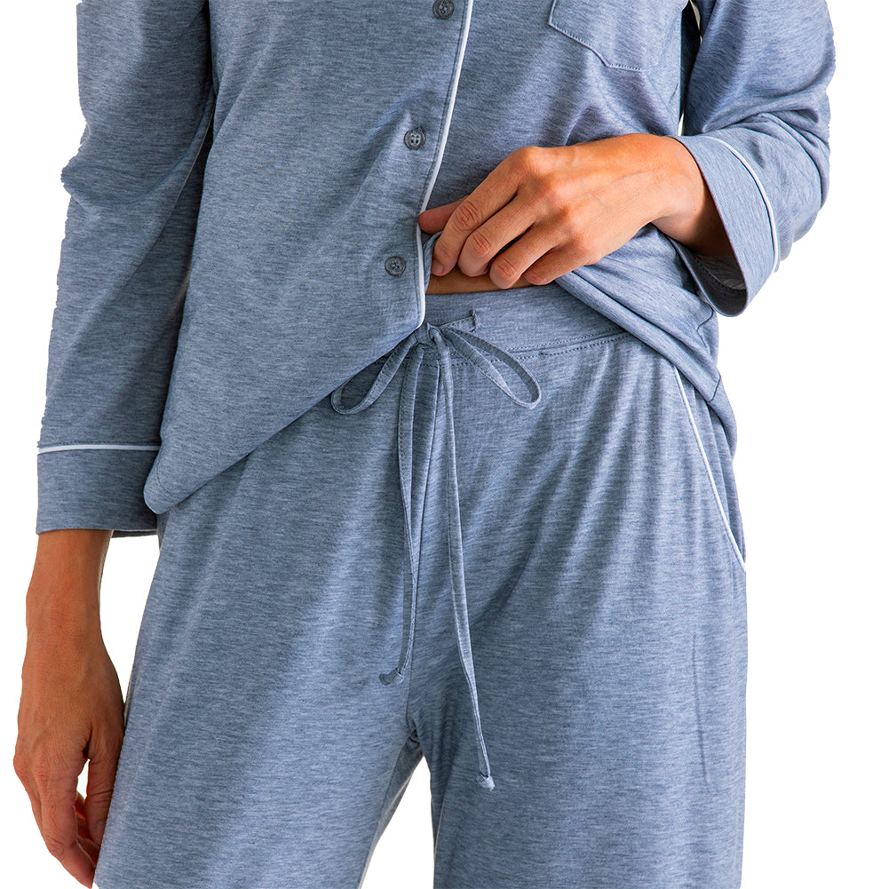 Piper - Long Sleeve Ankle PJ Set Gray