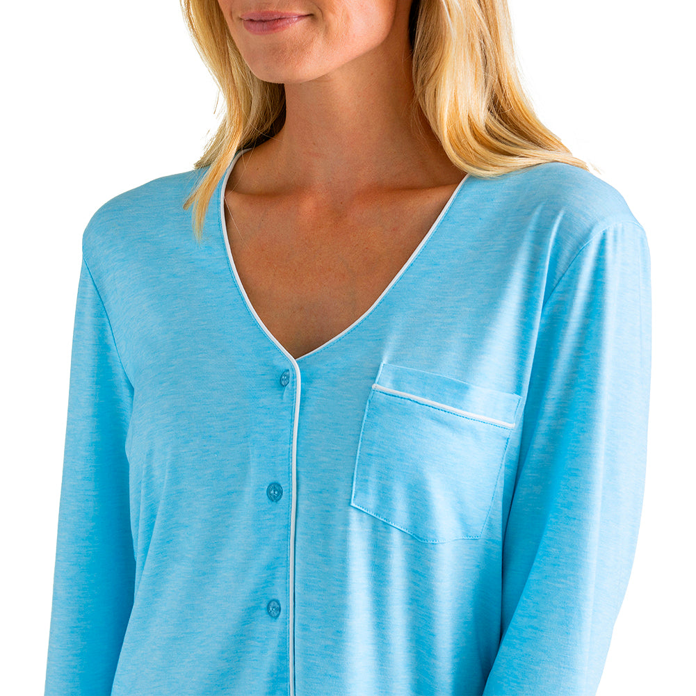 Piper - Long Sleeve Ankle PJ Set Lt. Blue