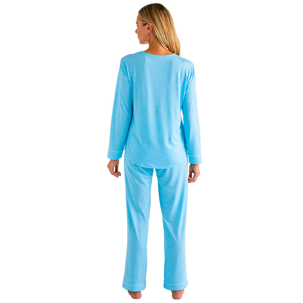 Piper - Long Sleeve Ankle PJ Set Lt. Blue