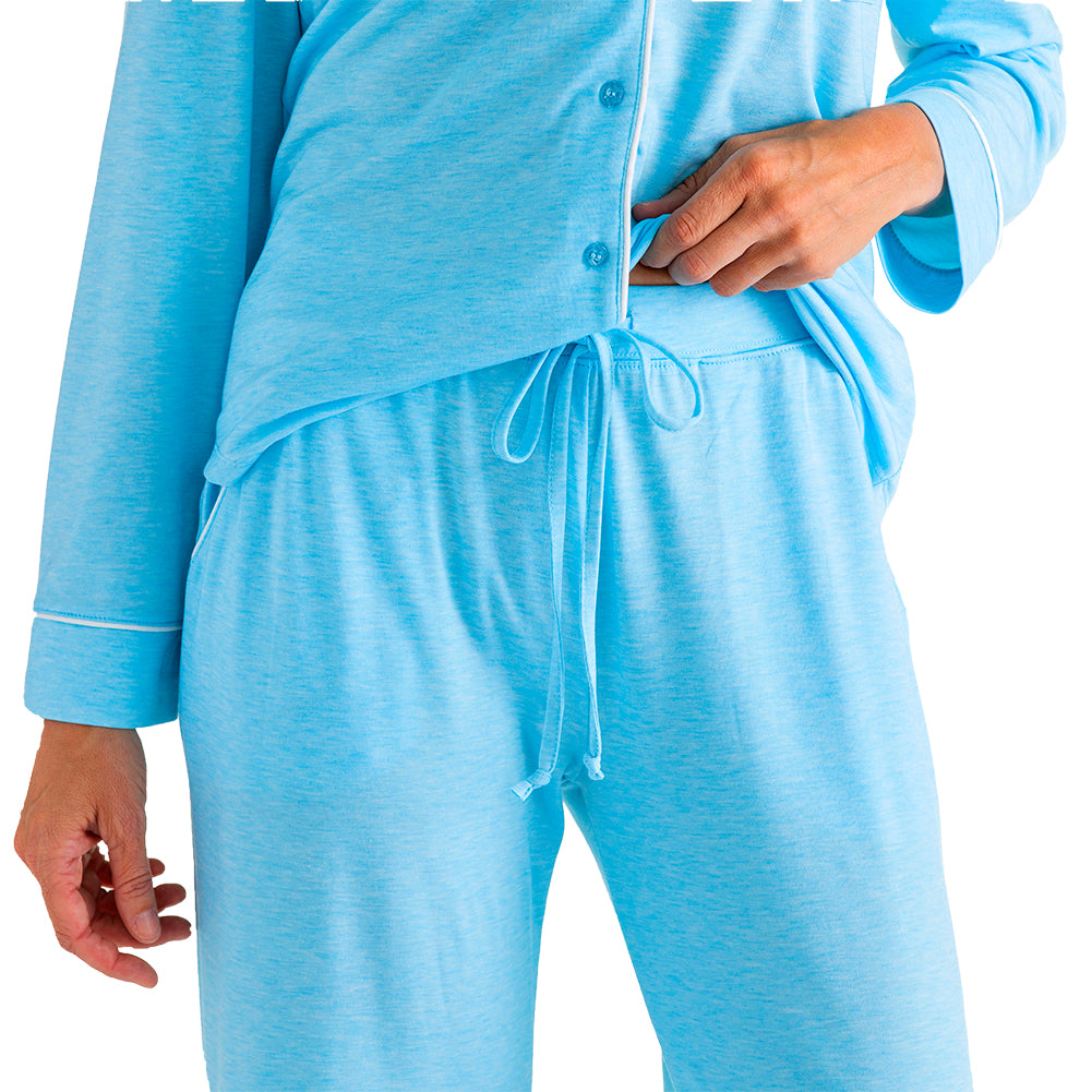 Piper - Long Sleeve Ankle PJ Set Lt. Blue