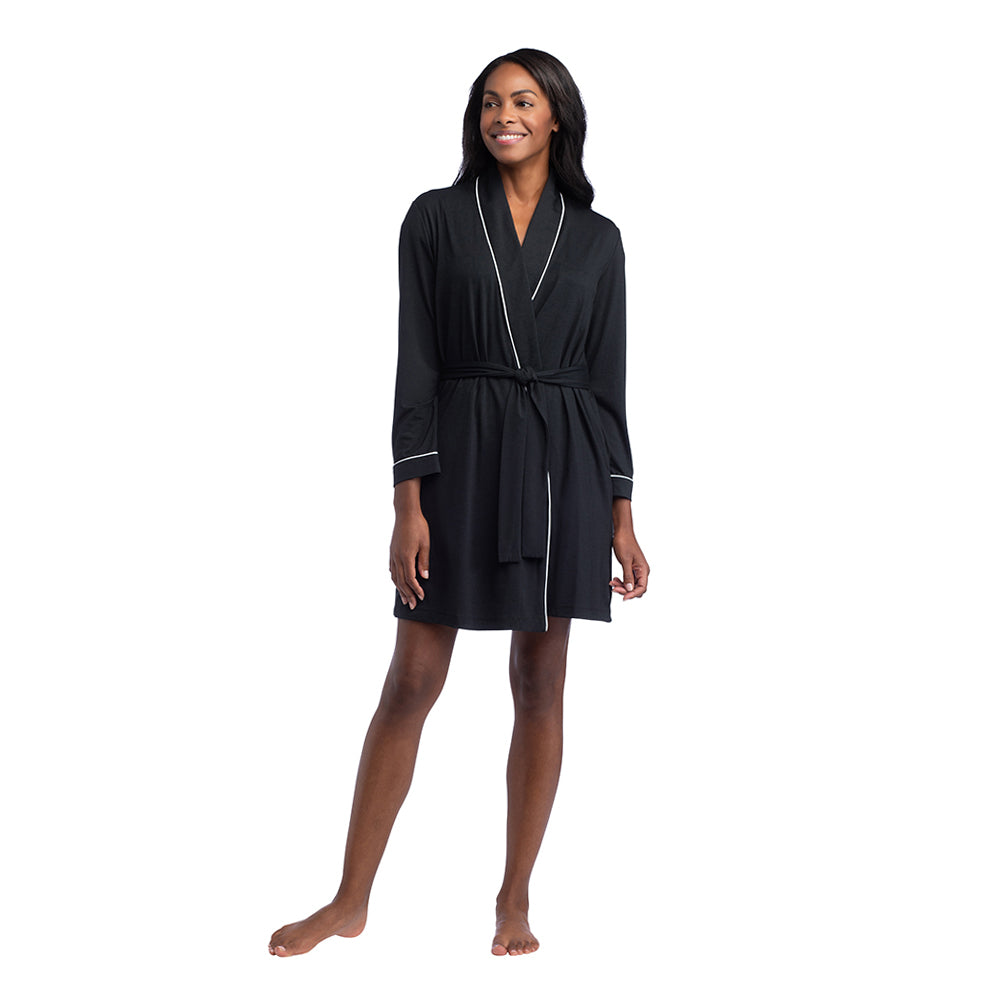 Piper - 36" Short Robe Black