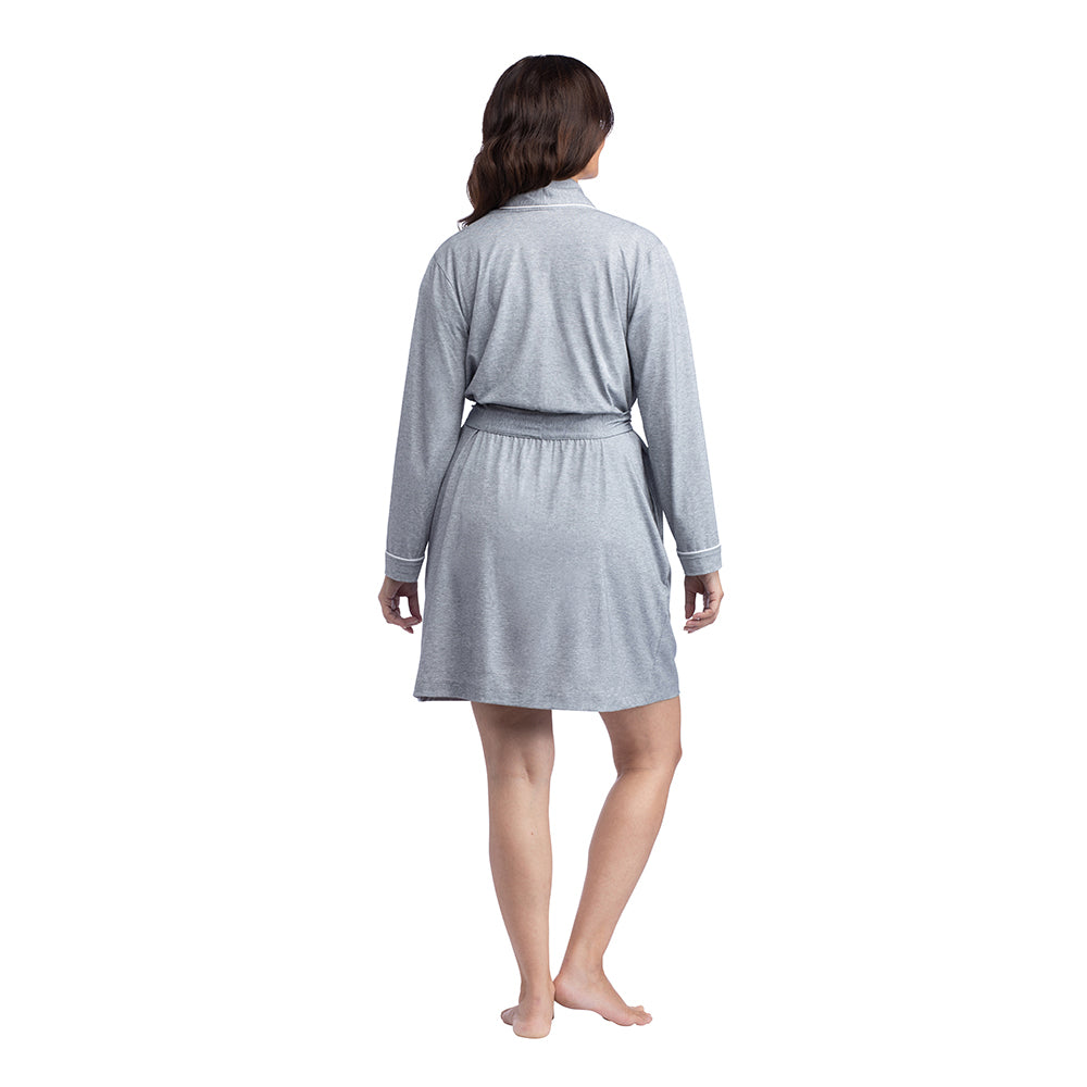 Piper - 36" Short Robe Heather Grey