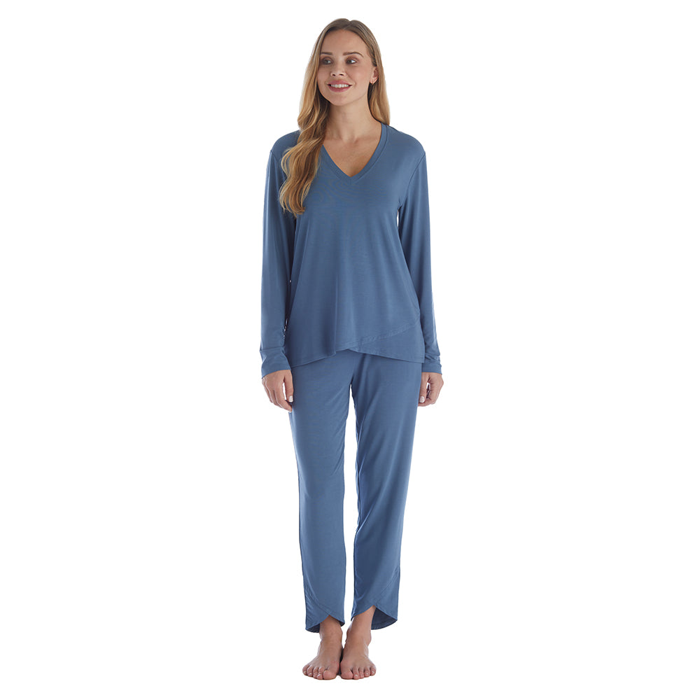 Amber - Long Sleeve Ankle PJ Set with Tulip Hem Spring Lake