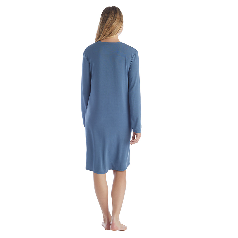 Amber - 36" Long Sleeve Sleep Shirt with Tulip Hem Spring Lake