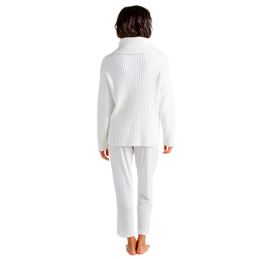 Marshmallow Slouch Turtleneck 2 Pc Lounge Set Ivory