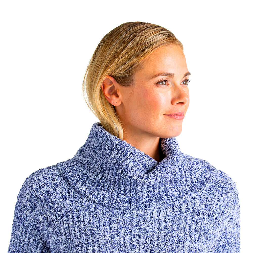 Marshmallow Slouch Turtleneck 2 Pc Lounge Set Navy