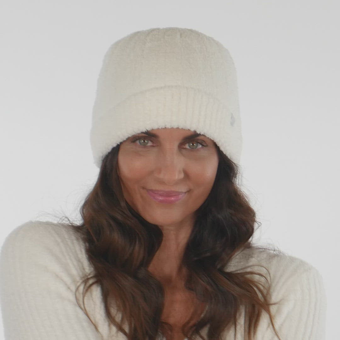 Chunky Rib Marshmallow Beanie Cloud