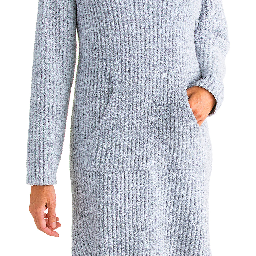Marshmallow Slouch Turtleneck Lounger Grey