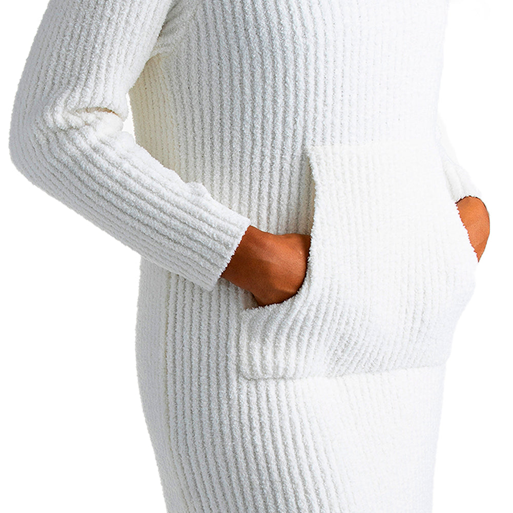 Marshmallow Slouch Turtleneck Lounger Ivory