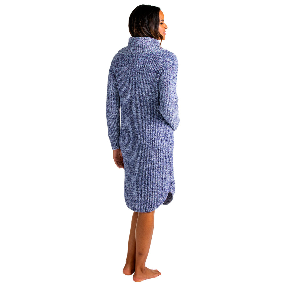 Marshmallow Slouch Turtleneck Lounger Navy