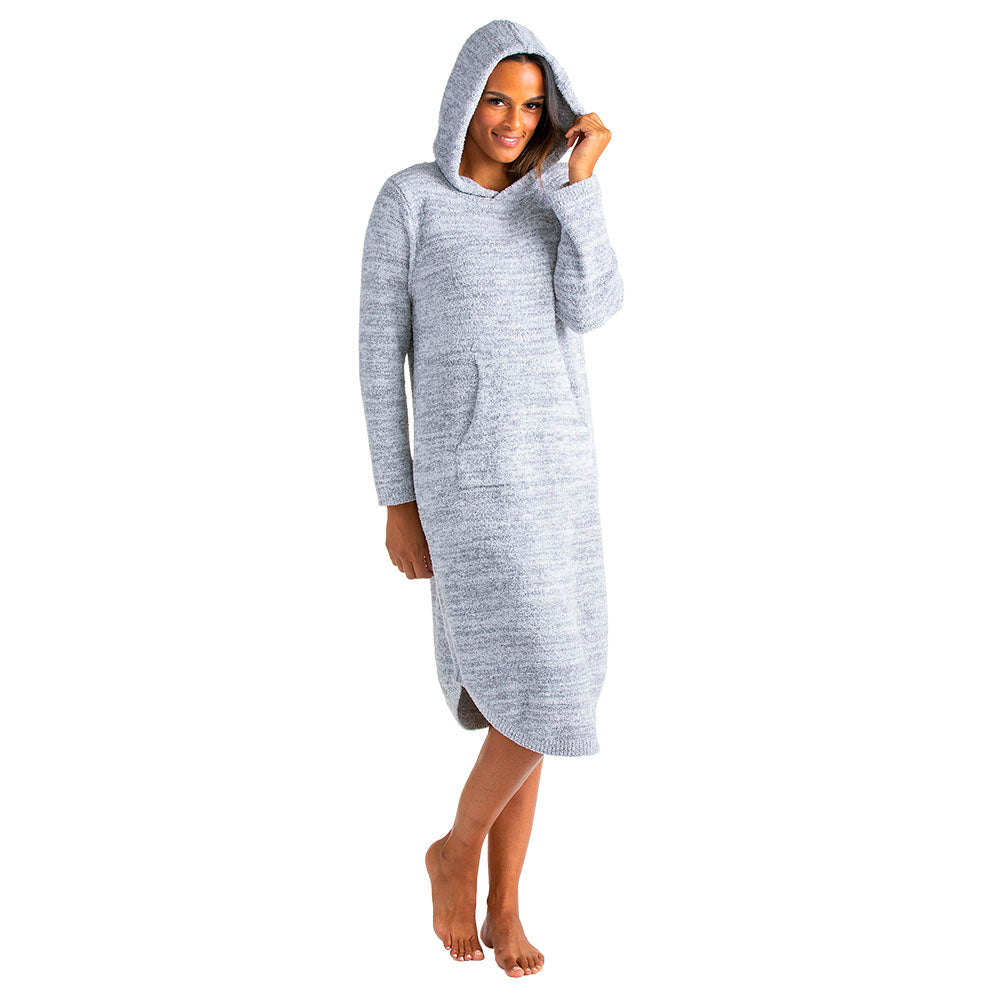 Marshmallow Hooded Lounger Heather Grey