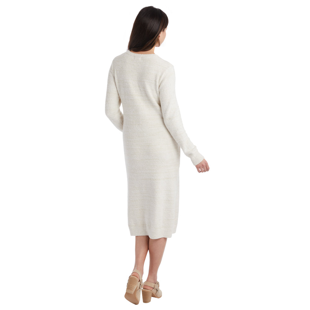 Marshmallow Crew Neck Lounger with Pockets Heather Stone