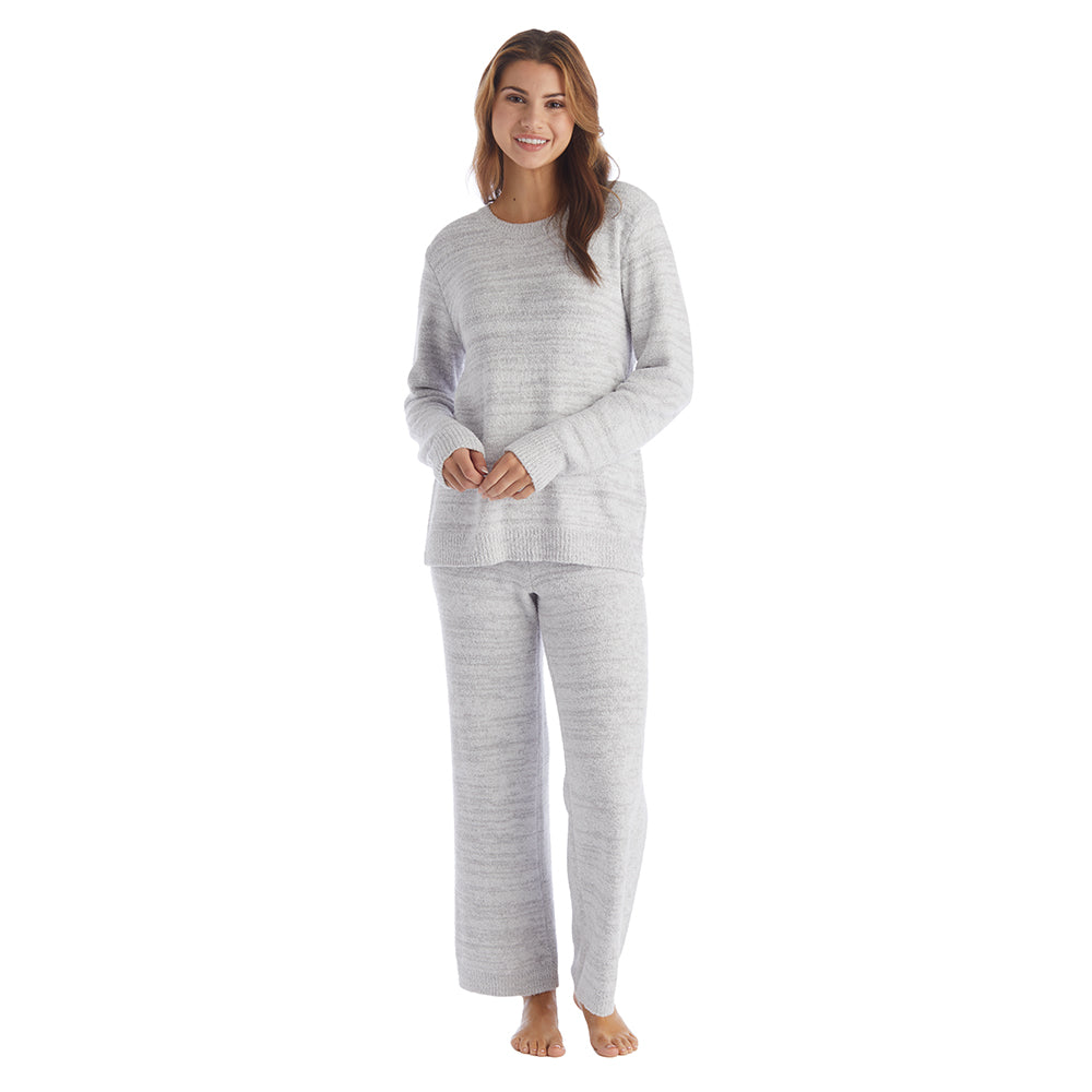 Marshmallow Crew Neck Lounge Set Heather Grey