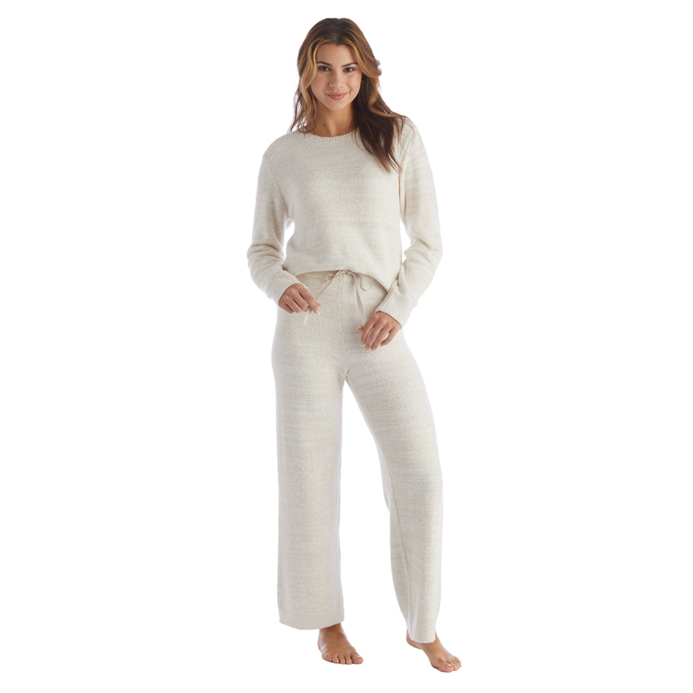 Marshmallow Crew Neck Lounge Set Heather Stone