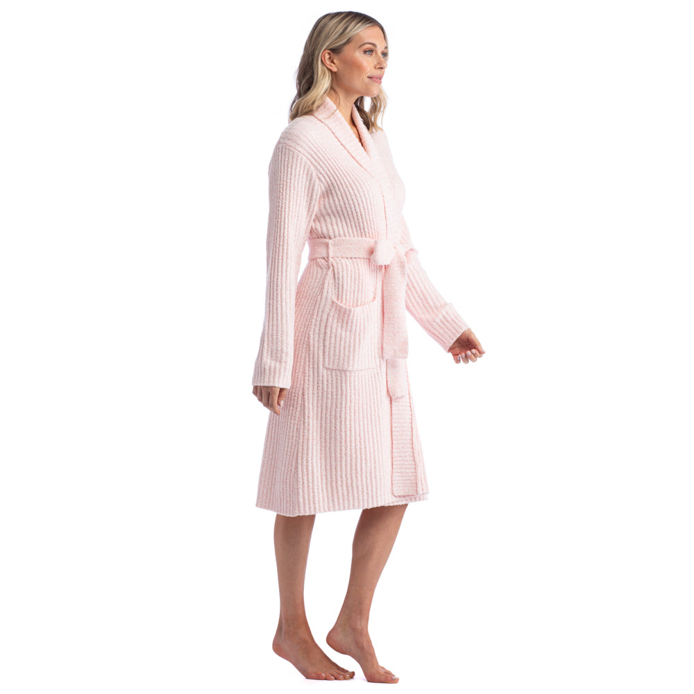 Marshmallow Wrap Robe Heather Blossom Pink