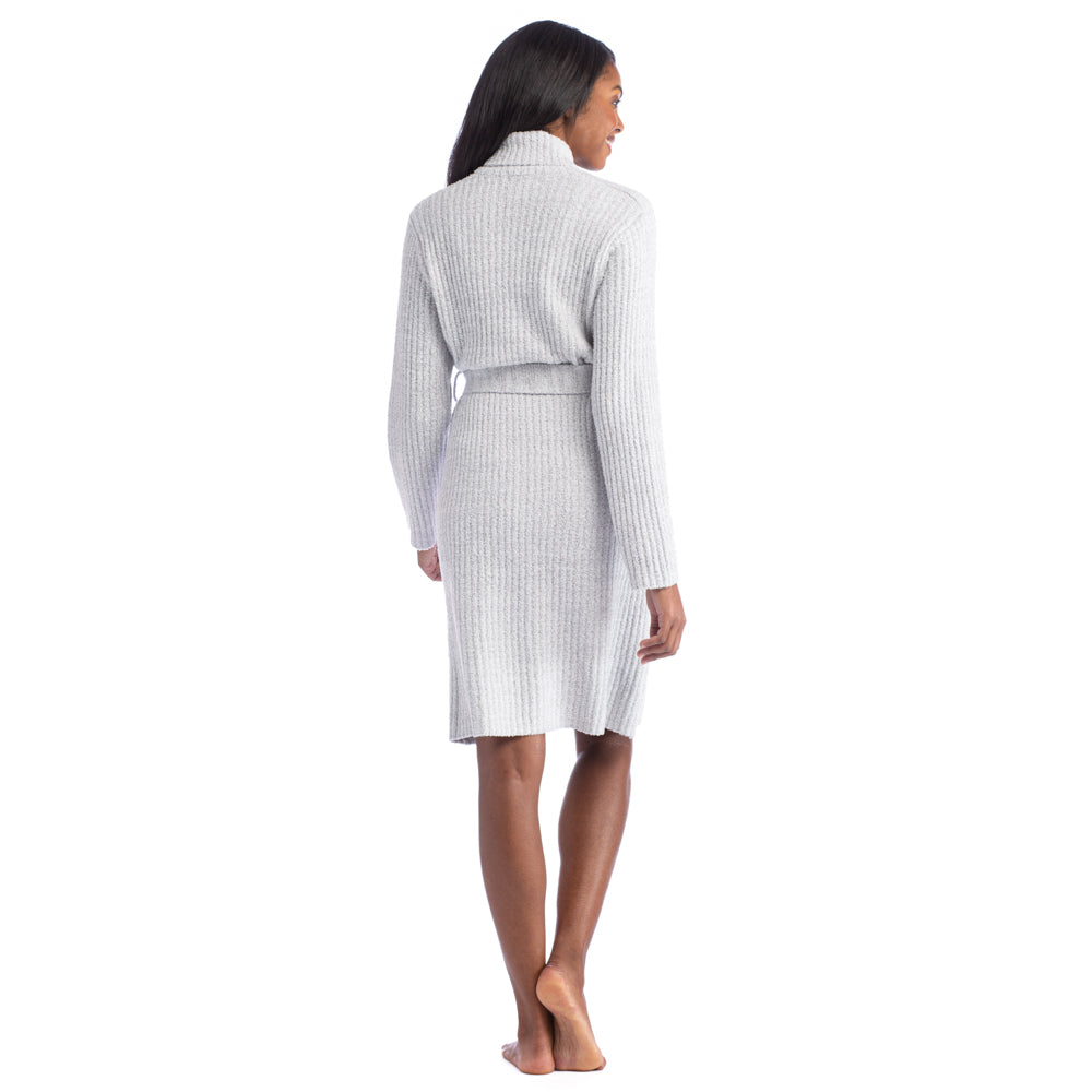 Marshmallow Wrap Robe Heather Grey