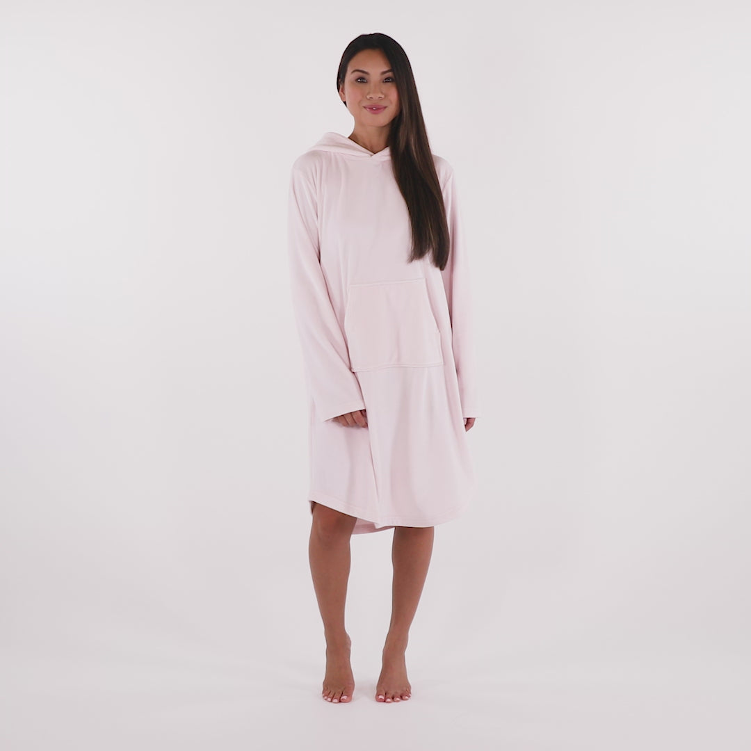 Hooded Snuggle Lounger Blush Pink