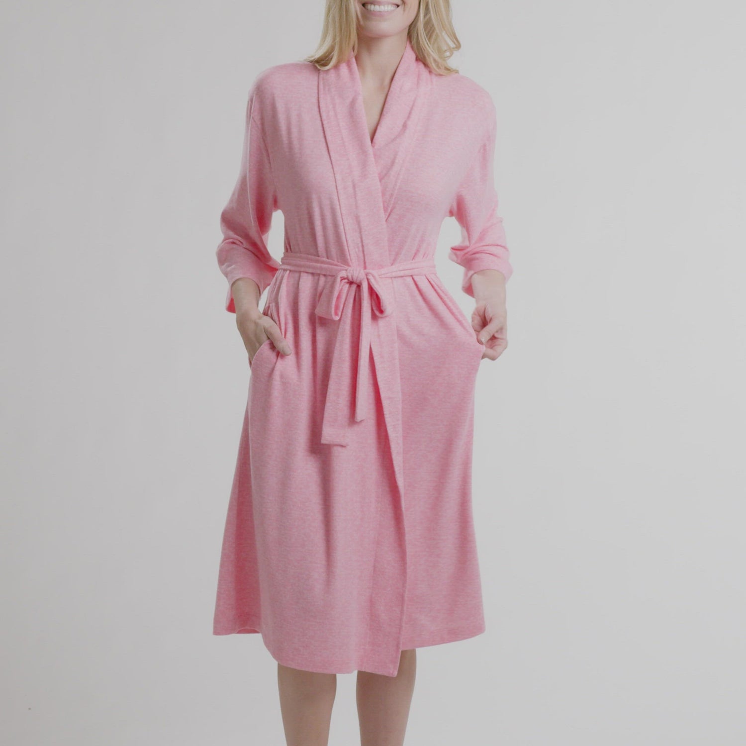 Dream Shawl Collar Robe Strawberry