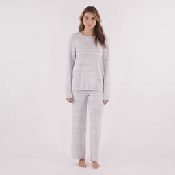 Marshmallow Crew Neck Lounge Set Heather Grey